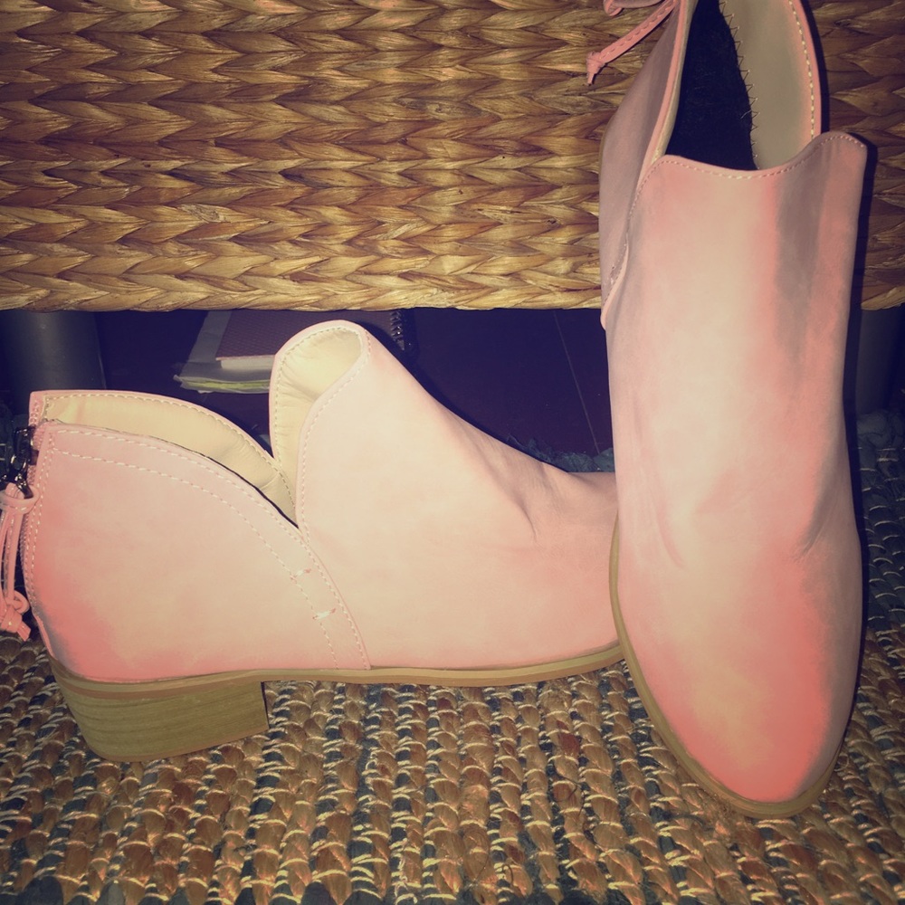 Pink booties
